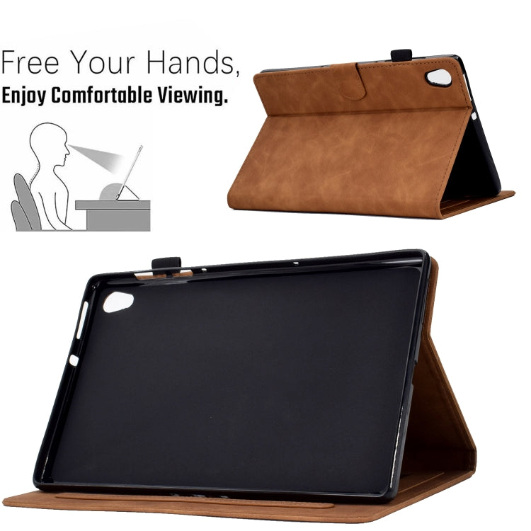 For Lenovo Tab M10 HD Gen 2 Embossed Smile Flip Tablet Leather Case