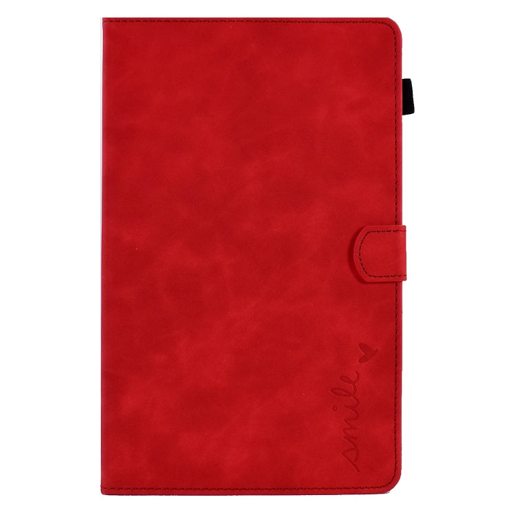 For Lenovo Tab M10 HD Gen 2 Embossed Smile Flip Tablet Leather Case