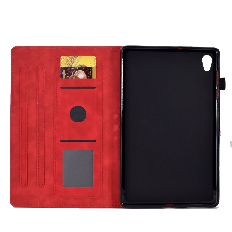 For Lenovo Tab M10 HD Gen 2 Embossed Smile Flip Tablet Leather Case