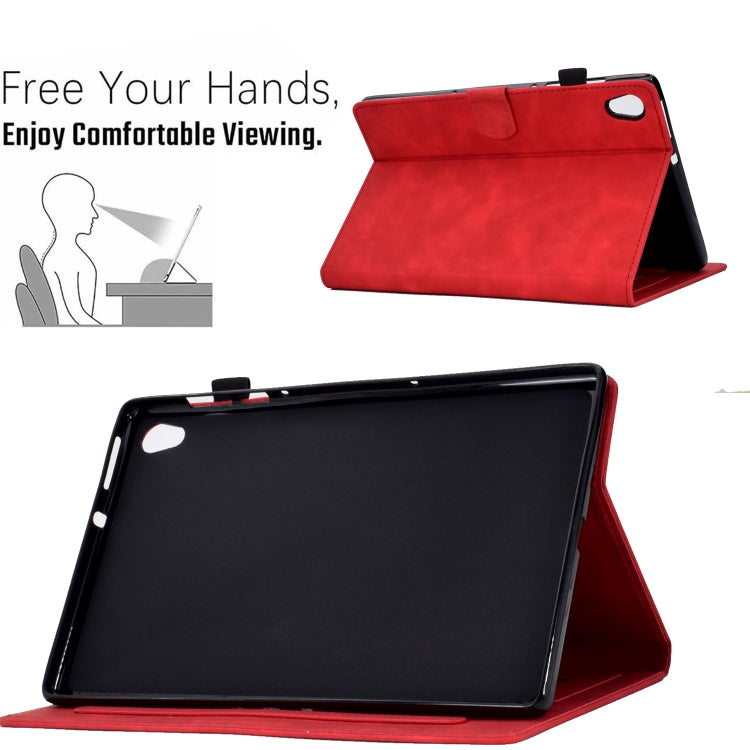 For Lenovo Tab M10 HD Gen 2 Embossed Smile Flip Tablet Leather Case