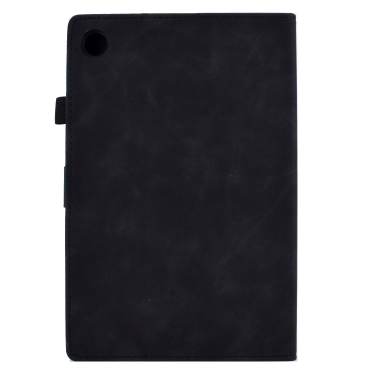 For Lenovo M10 Plus Embossed Smile Flip Tablet Leather Case