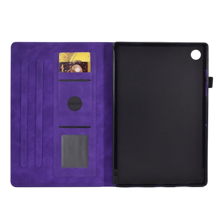 For Lenovo M10 Plus Embossed Smile Flip Tablet Leather Case