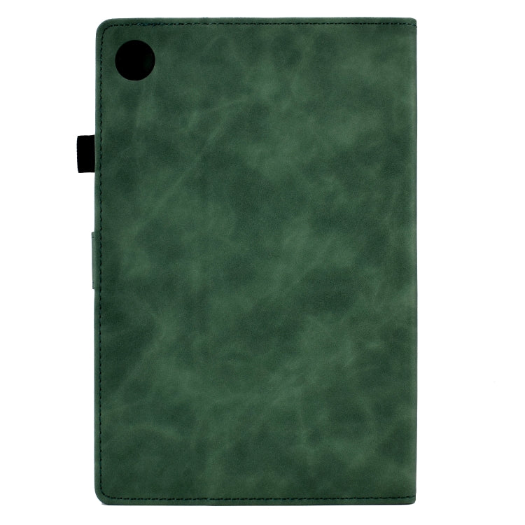 For Lenovo M10 Plus Embossed Smile Flip Tablet Leather Case