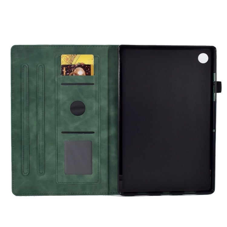 For Lenovo M10 Plus Embossed Smile Flip Tablet Leather Case