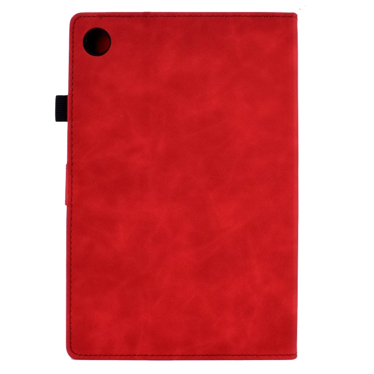 For Lenovo M10 Plus Embossed Smile Flip Tablet Leather Case