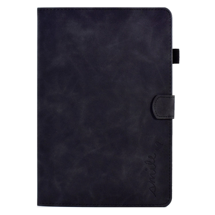 For Huawei MediaPad T5 Embossed Smile Flip Tablet Leather Case