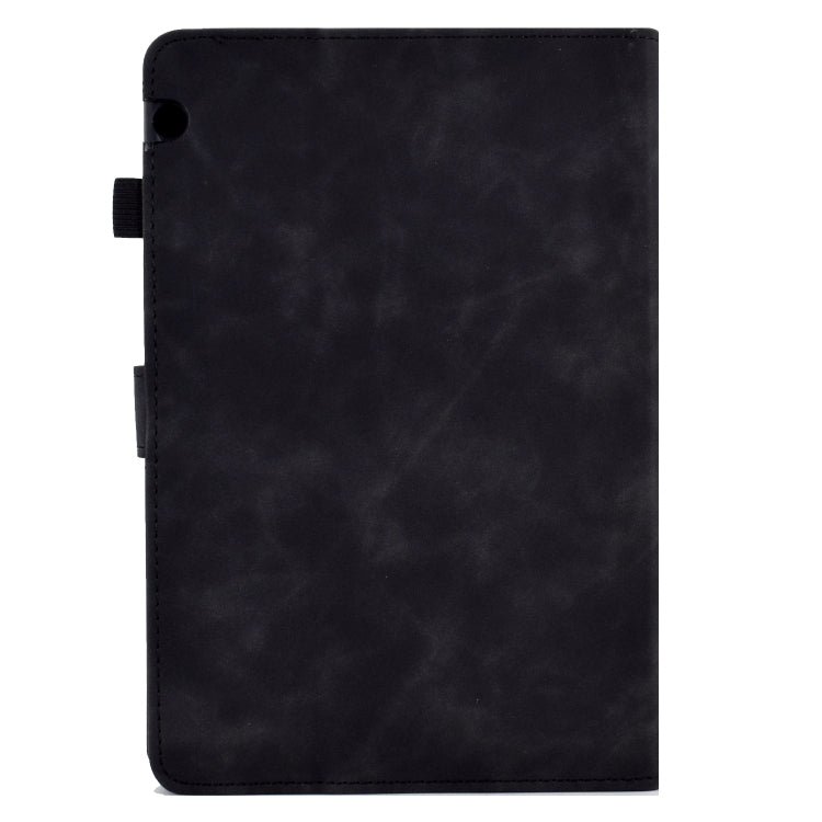 For Huawei MediaPad T5 Embossed Smile Flip Tablet Leather Case