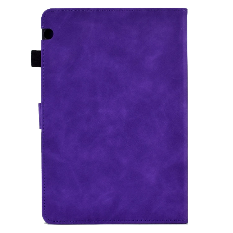 For Huawei MediaPad T5 Embossed Smile Flip Tablet Leather Case