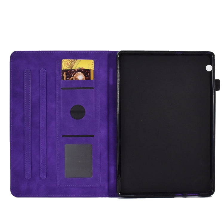 For Huawei MediaPad T5 Embossed Smile Flip Tablet Leather Case