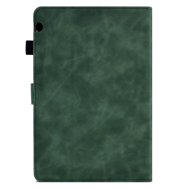 For Huawei MediaPad T5 Embossed Smile Flip Tablet Leather Case