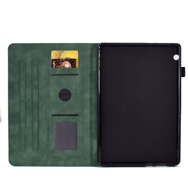 For Huawei MediaPad T5 Embossed Smile Flip Tablet Leather Case
