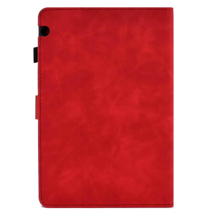For Huawei MediaPad T5 Embossed Smile Flip Tablet Leather Case