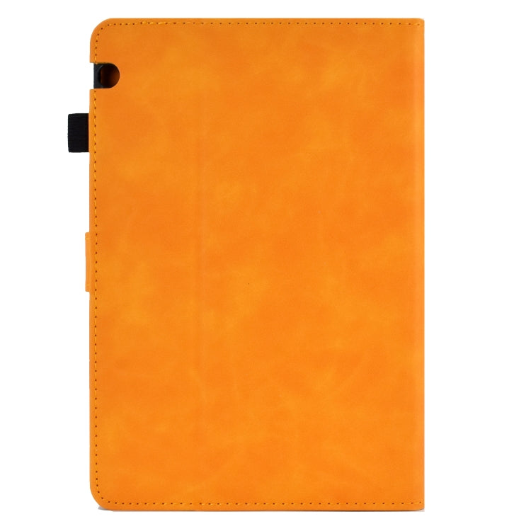 For Huawei MediaPad T5 Embossed Smile Flip Tablet Leather Case