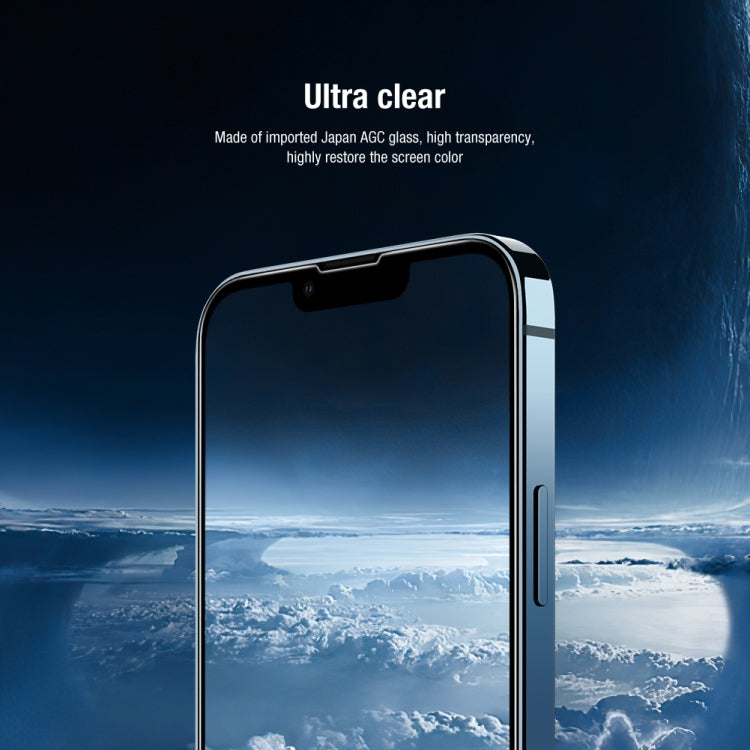 For iPhone 14 Plus NILLKIN 2 in 1 HD Full Screen Tempered Glass Film + Camera Protector Set