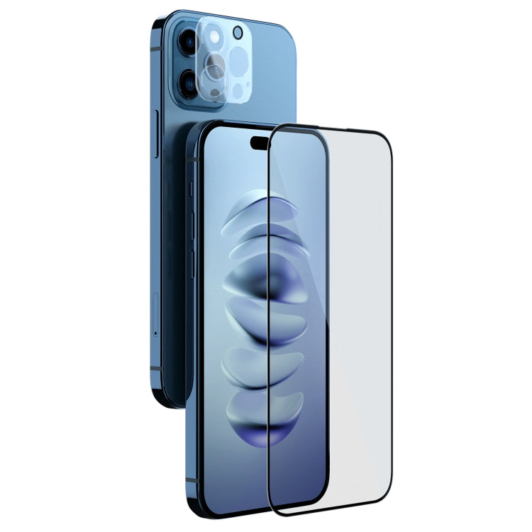 For iPhone 14 Pro Max NILLKIN 2 in 1 HD Full Screen Tempered Glass Film + Camera Protector Set
