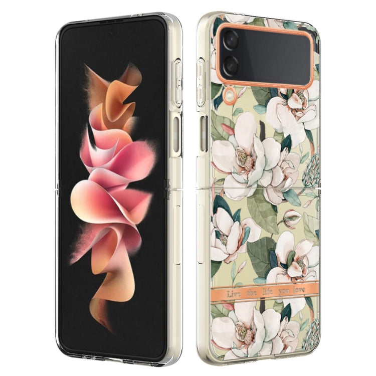 For Samsung Galaxy Z Flip4 Flowers and Plants Series IMD TPU Phone Case