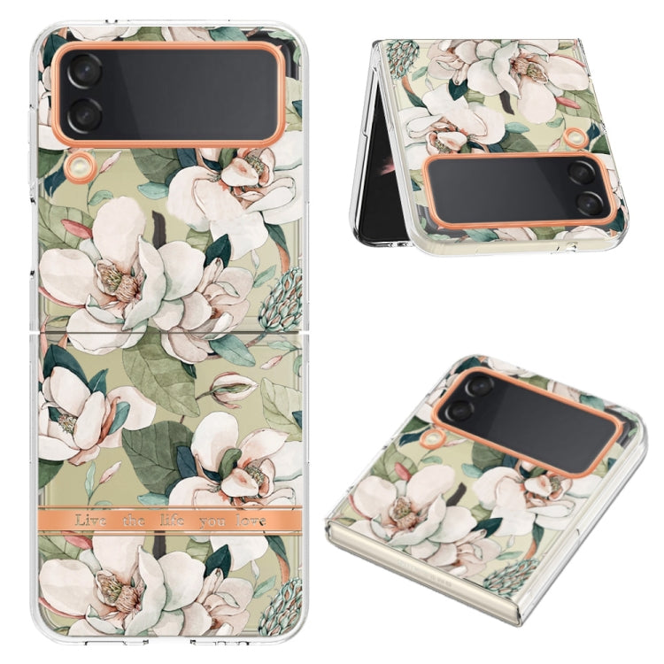 For Samsung Galaxy Z Flip4 Flowers and Plants Series IMD TPU Phone Case