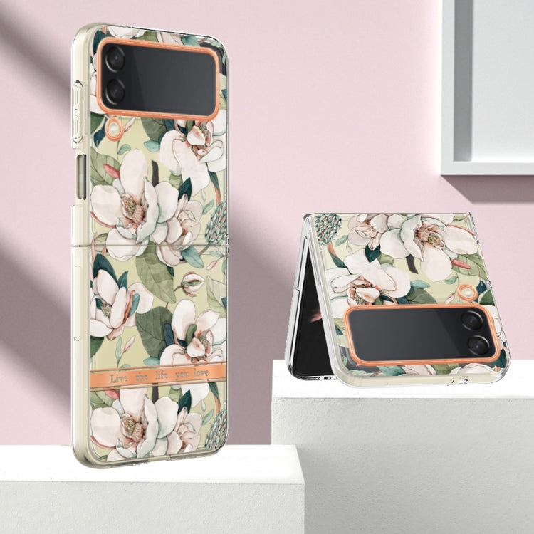 For Samsung Galaxy Z Flip4 Flowers and Plants Series IMD TPU Phone Case