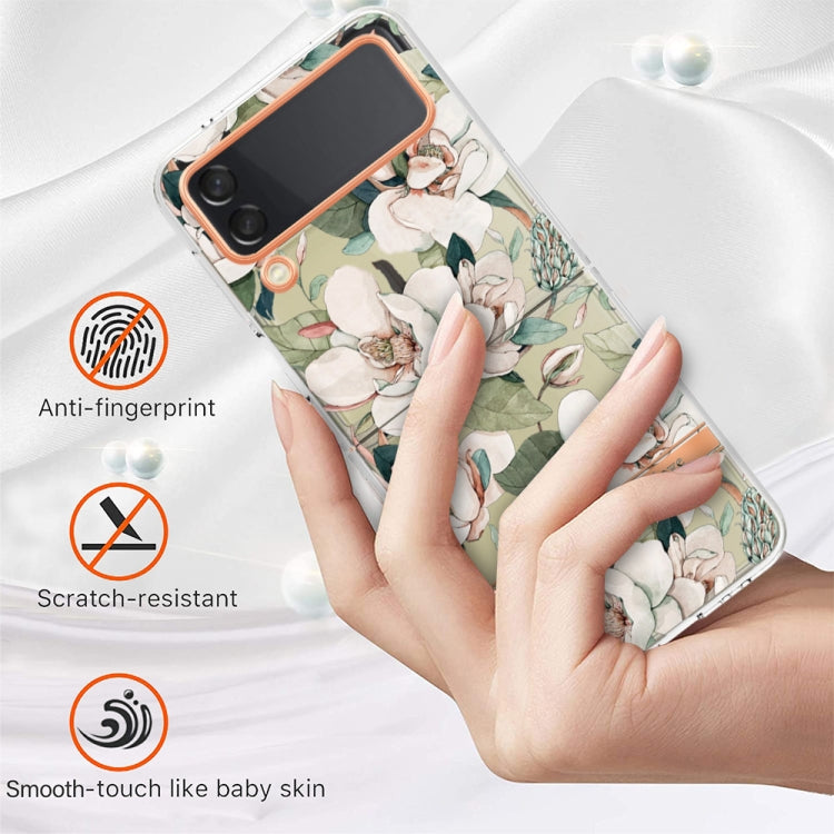 For Samsung Galaxy Z Flip4 Flowers and Plants Series IMD TPU Phone Case