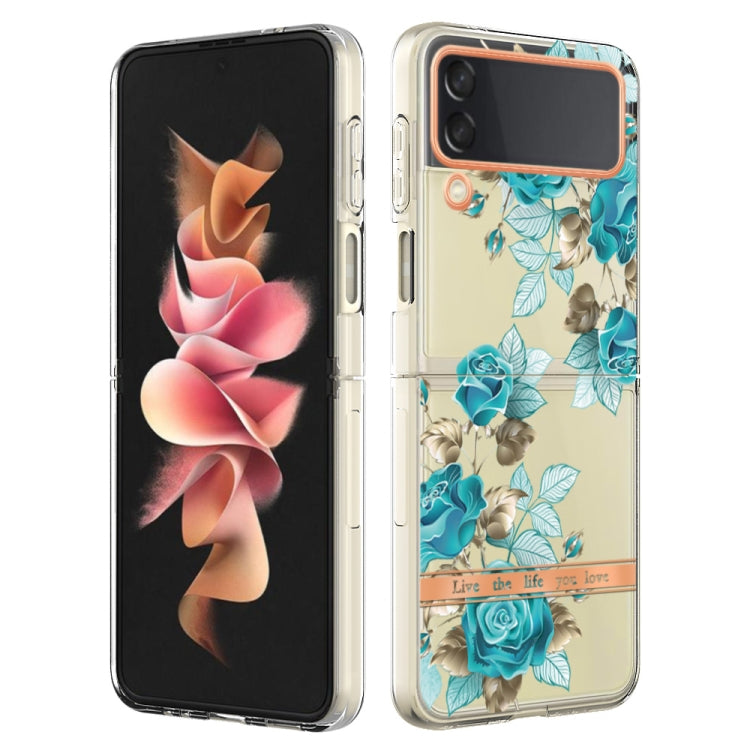 For Samsung Galaxy Z Flip4 Flowers and Plants Series IMD TPU Phone Case