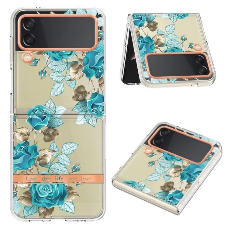 For Samsung Galaxy Z Flip4 Flowers and Plants Series IMD TPU Phone Case