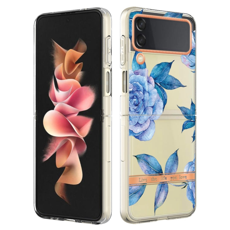 For Samsung Galaxy Z Flip4 Flowers and Plants Series IMD TPU Phone Case