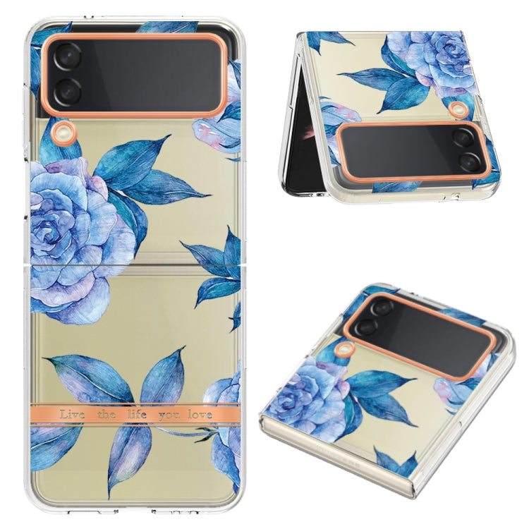 For Samsung Galaxy Z Flip4 Flowers and Plants Series IMD TPU Phone Case