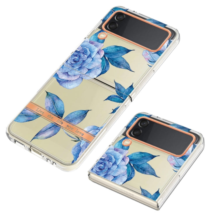 For Samsung Galaxy Z Flip4 Flowers and Plants Series IMD TPU Phone Case
