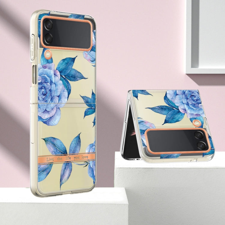 For Samsung Galaxy Z Flip4 Flowers and Plants Series IMD TPU Phone Case