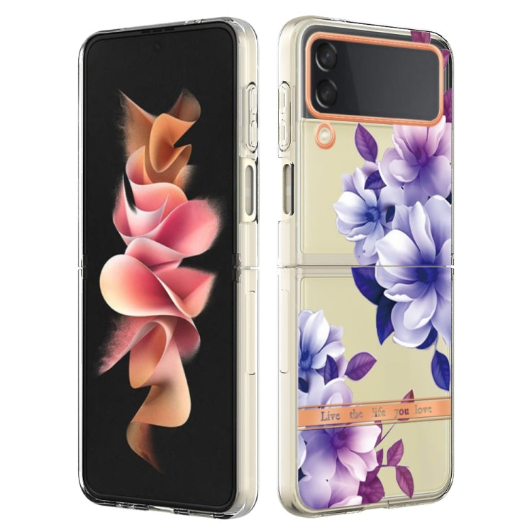 For Samsung Galaxy Z Flip4 Flowers and Plants Series IMD TPU Phone Case