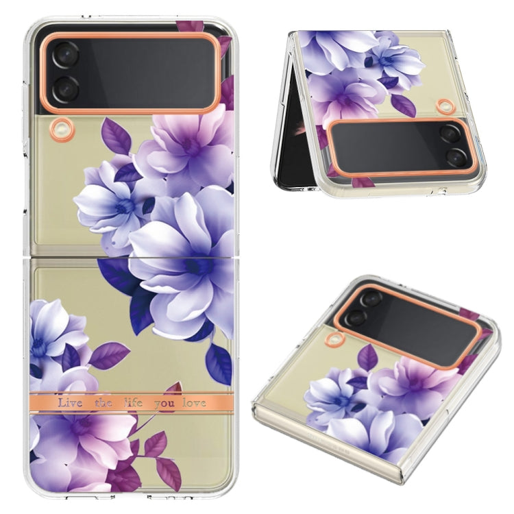 For Samsung Galaxy Z Flip4 Flowers and Plants Series IMD TPU Phone Case