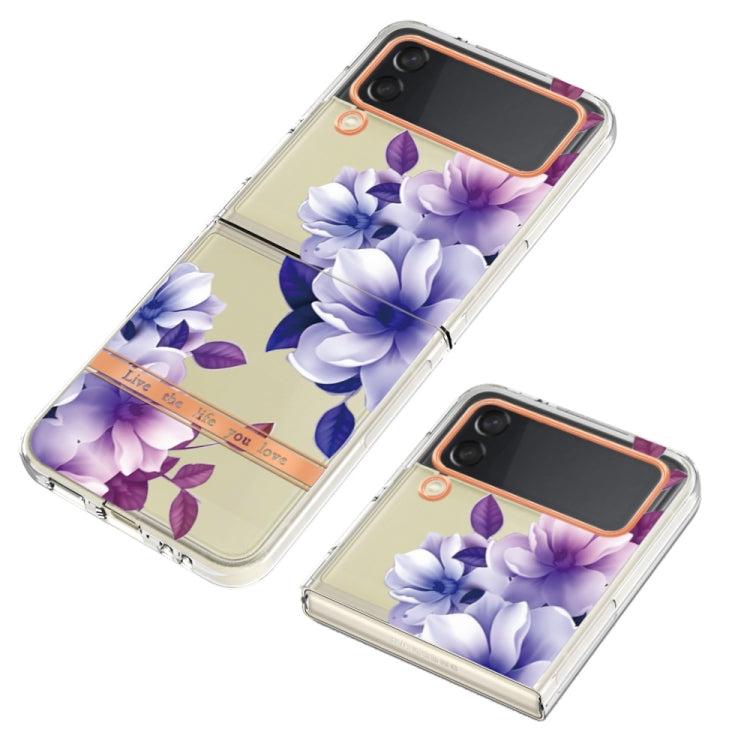 For Samsung Galaxy Z Flip4 Flowers and Plants Series IMD TPU Phone Case