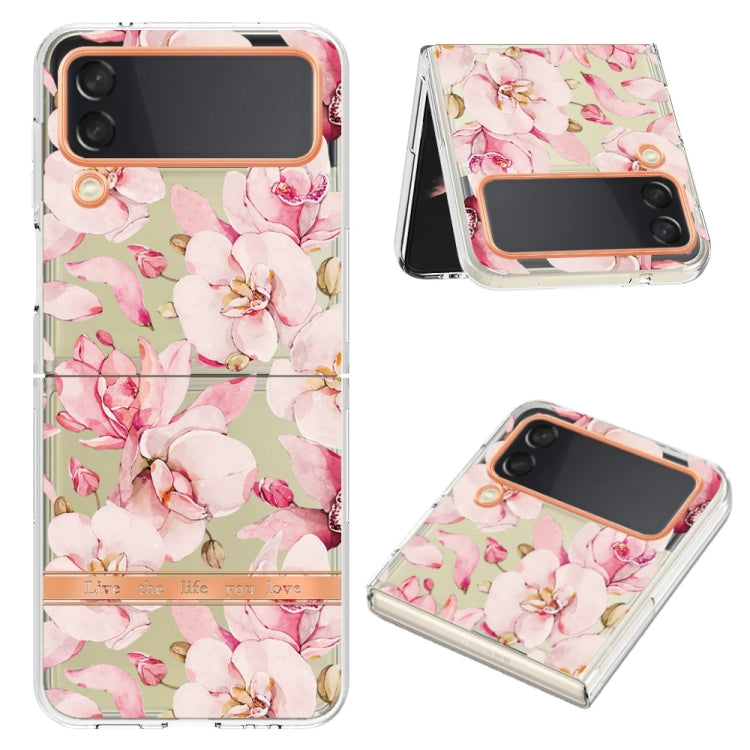 For Samsung Galaxy Z Flip4 Flowers and Plants Series IMD TPU Phone Case