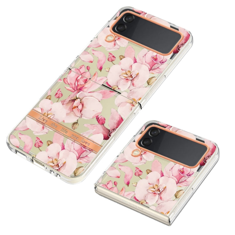 For Samsung Galaxy Z Flip4 Flowers and Plants Series IMD TPU Phone Case
