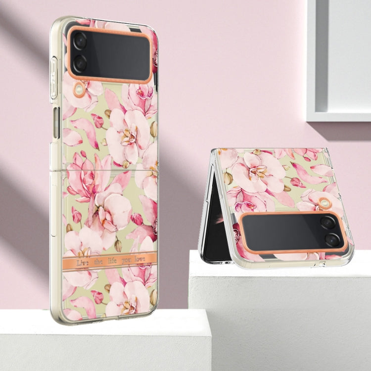For Samsung Galaxy Z Flip4 Flowers and Plants Series IMD TPU Phone Case