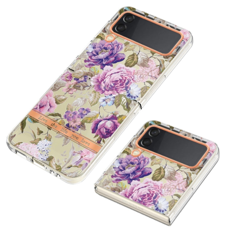 For Samsung Galaxy Z Flip4 Flowers and Plants Series IMD TPU Phone Case