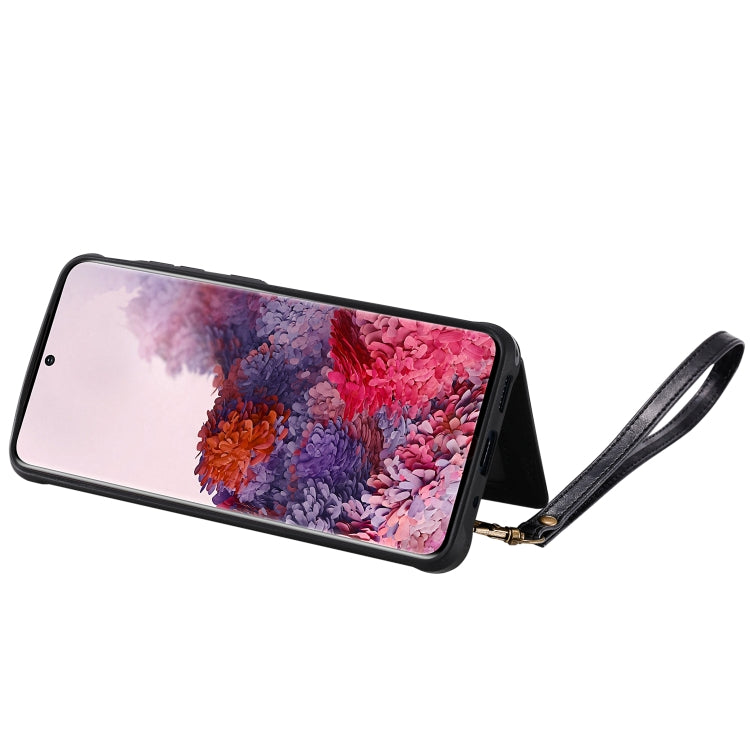For Galaxy S20 Shockproof Horizontal Flip Protective Case with Holder & Card Slots & Wallet & Photo Frame & Short + Long Lanyard