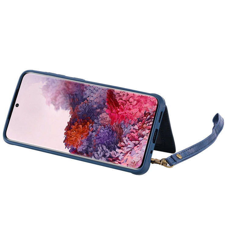 For Galaxy S20 Shockproof Horizontal Flip Protective Case with Holder & Card Slots & Wallet & Photo Frame & Short + Long Lanyard