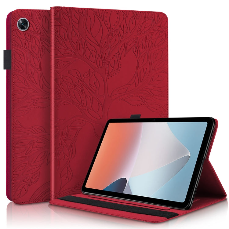 For OPPO Pad Air Life Tree Series Horizontal Flip Leather Tablet Case