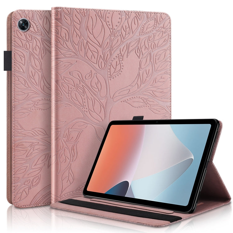For OPPO Pad Air Life Tree Series Horizontal Flip Leather Tablet Case