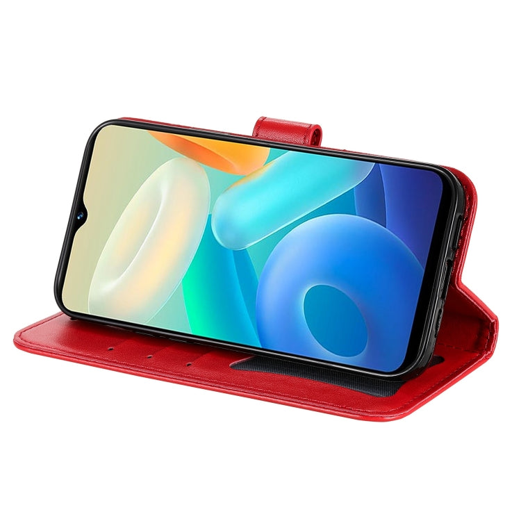 For vivo Y02s 7-petal Flowers Embossing Leather Phone Case