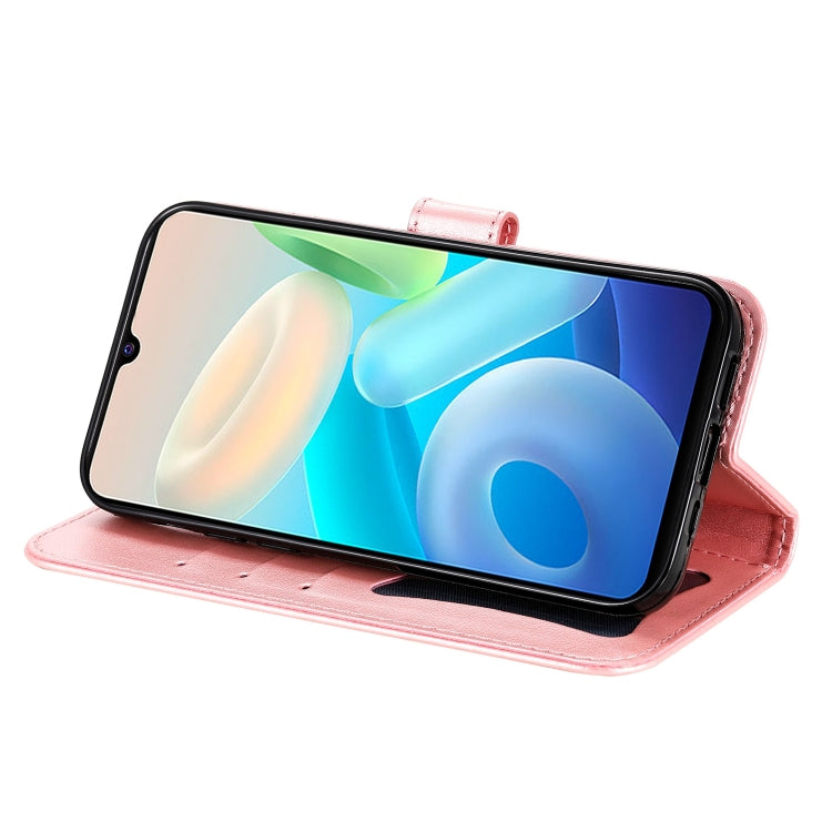 For vivo Y75 4G / S10e 7-petal Flowers Embossing Leather Phone Case