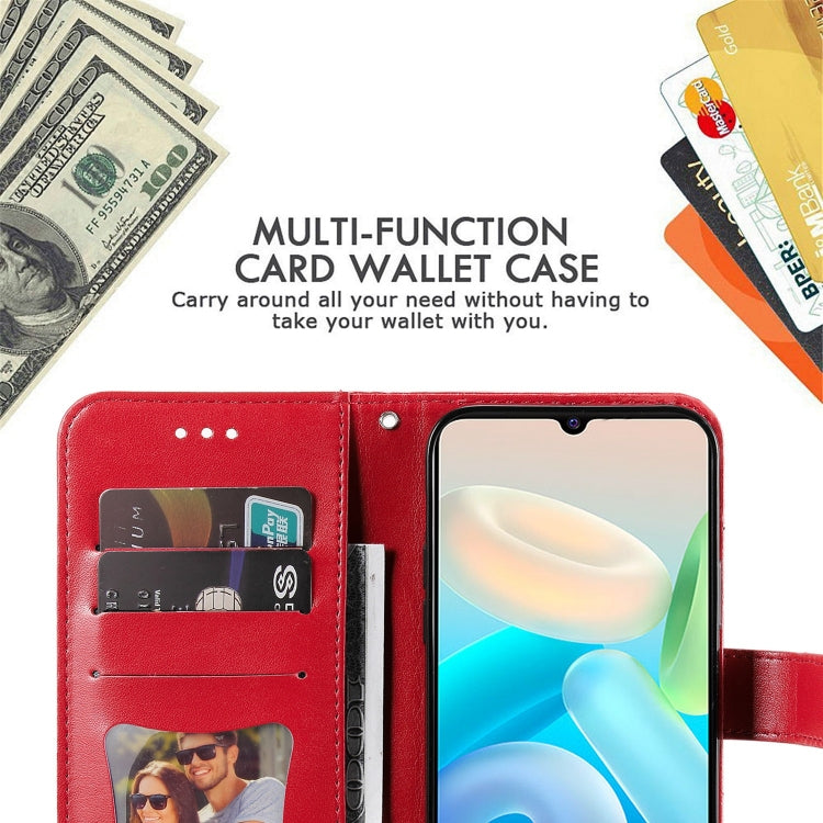 For vivo Y75 4G / S10e 7-petal Flowers Embossing Leather Phone Case