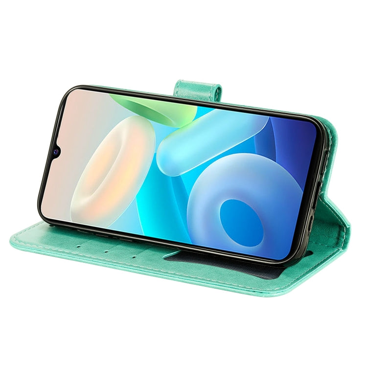 For vivo Y75 4G / S10e 7-petal Flowers Embossing Leather Phone Case