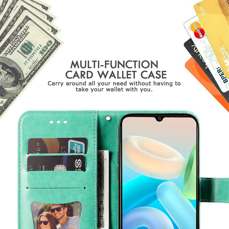 For vivo Y75 4G / S10e 7-petal Flowers Embossing Leather Phone Case