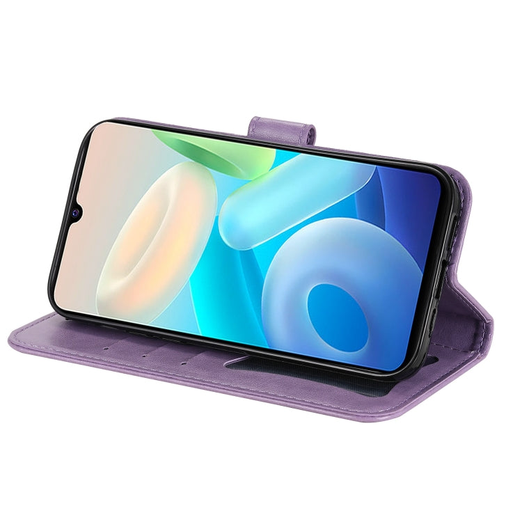 For vivo Y75 4G / S10e 7-petal Flowers Embossing Leather Phone Case