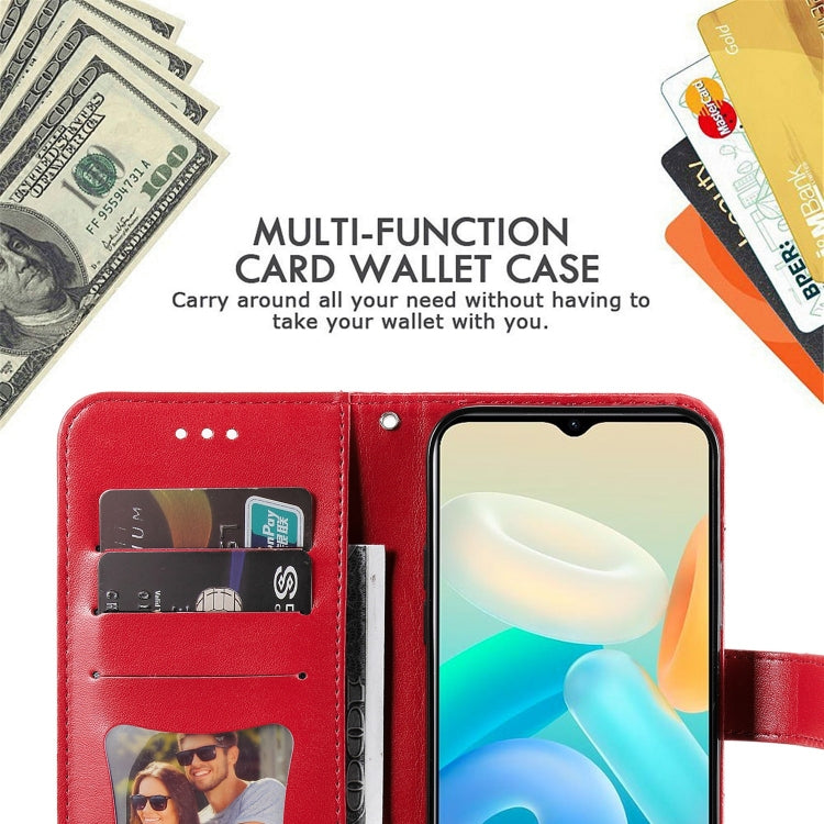 For vivo Y77 5G 7-petal Flowers Embossing Leather Phone Case