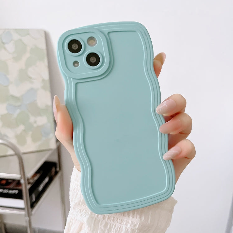 For iPhone 14 Plus Wave Edge Silicone Phone Case