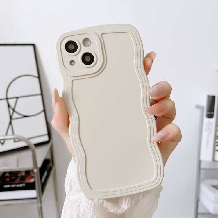 For iPhone 14 Plus Wave Edge Silicone Phone Case