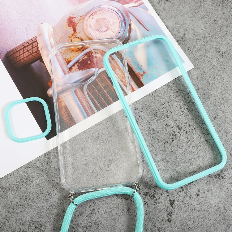 For iPhone 14 Pro Max 3 In 1 PC + TPU Transparent Phone Case
